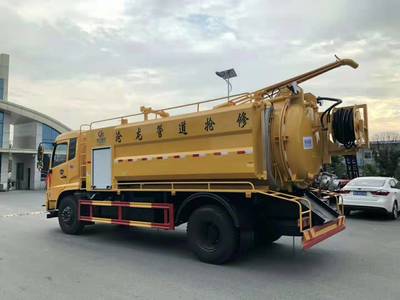 东风天锦市政高压清洗吸污车联合疏通厂家现车