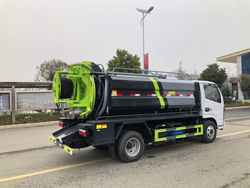 东风小多利卡清洗吸污车图片 参数 污水罐4方,水罐2方介绍